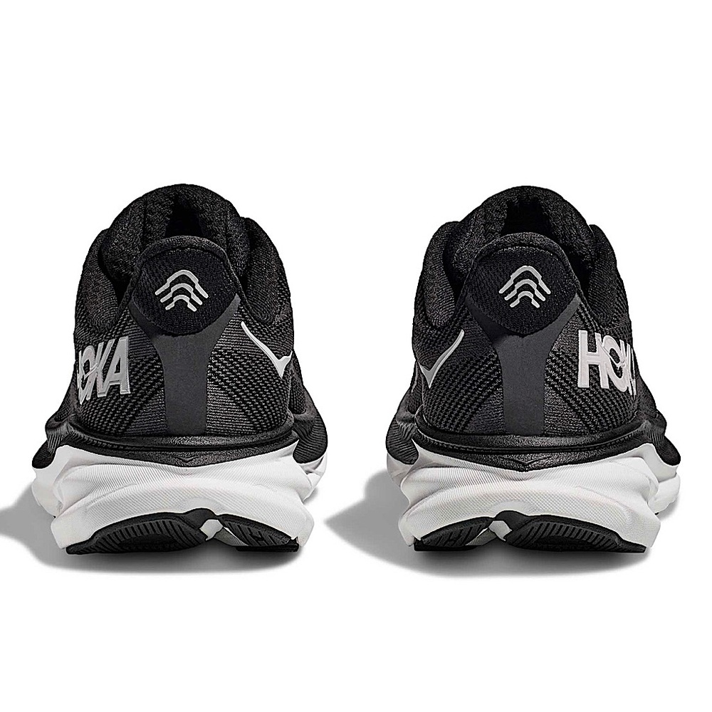 HOKA One One Clifton 9 Sneakers in Black and White - Picture 11 of 16